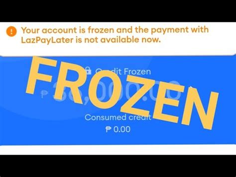lazpaylater frozen account|How to Use Lazpaylater: A Comprehensive Guide for Online .